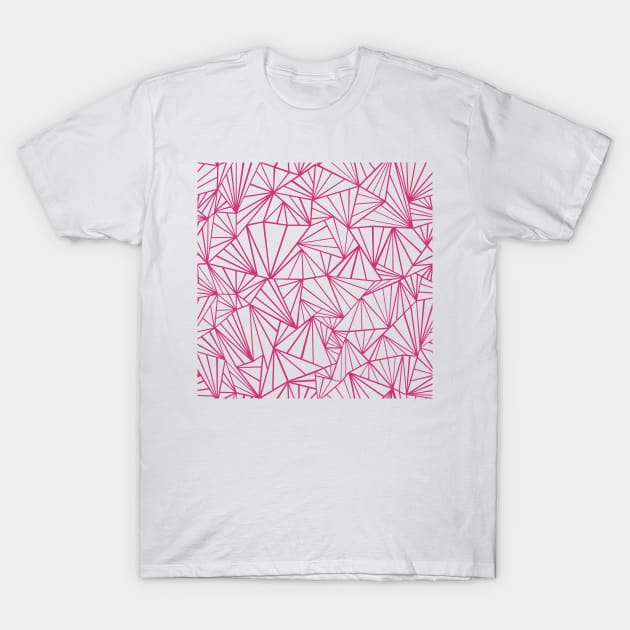 Abstract Fan Hot Pink T-Shirt by ProjectM